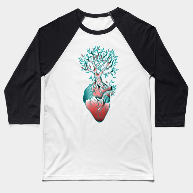 Tree of Life Baseball T-Shirt by HAPHEART.COM